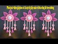 Phần hai video gấp hoa và lá cây từ giấy màu và bìa cứng để treo tường - Vy Oanh Vlogs