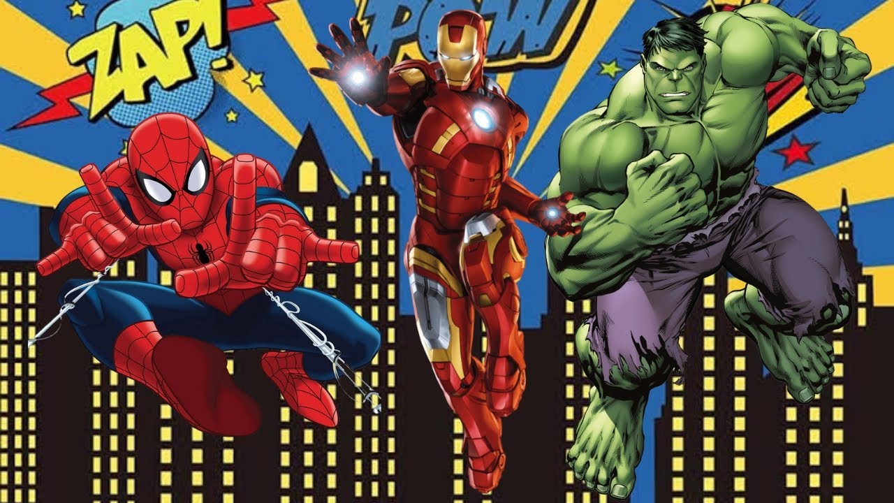 Homem aranha Hulk e homem de ferro em ação - YouTube