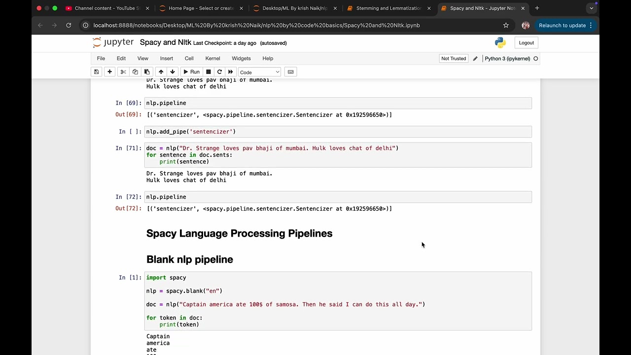 🧠 Exploring NLP with Python!Today I learned: