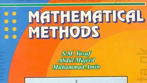 Mathematical method by SM Yousaf exercise 1.2 #question No 03(ii)//Math and Stat with sharafat