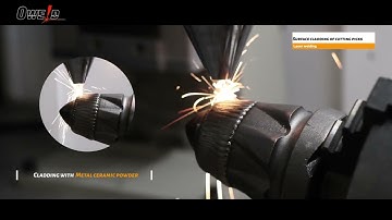 Laser cladding——surface cladding of cutting picks#automobile  #cladding