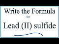 Lead Compounds and Ionic Charges