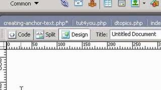 Creating Anchor Text - Dreamweaver Tutorial #1