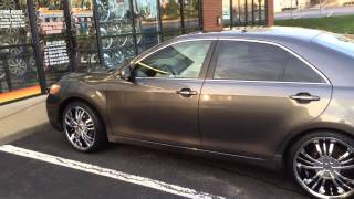 2007 TOYOTA CAMRY ON CHROME 20" PINNACLE P72 WHEELS WITH 245/35/20 LEXANI TIRES AT RIMTYME RICHMOND! 2007 Toyota Camry Tire Size
