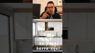 No pongas una barra aquí (error en cocinas pequeñas)