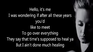 Adele - Hello (Official Lyrics Video) HD
