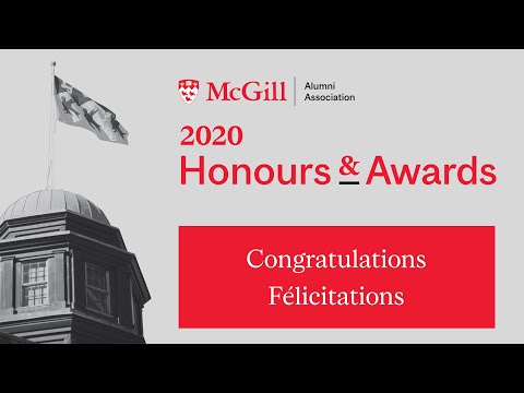 2020 McGill Alumni Association Awards