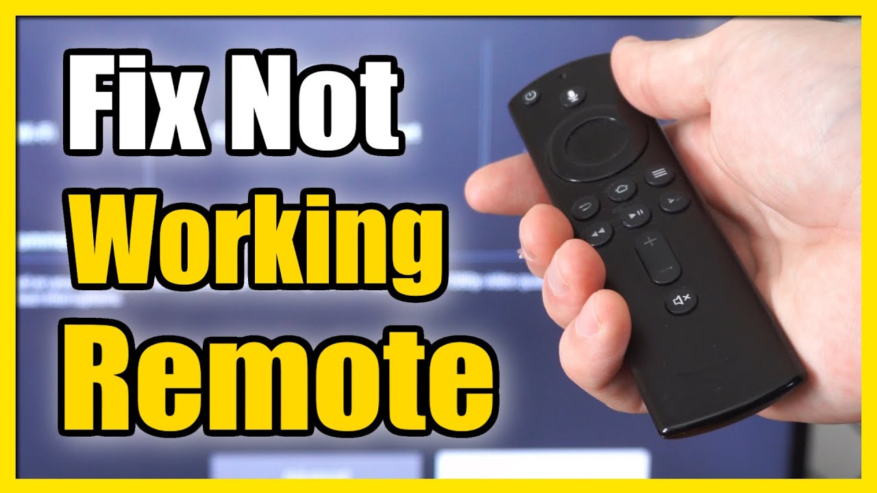 How to Fix Remote Not Working on Amazon Fire Stick 4k Max (Fast Method)