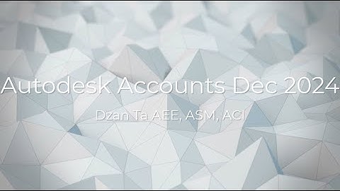 Autodesk Accounts Dec 2024