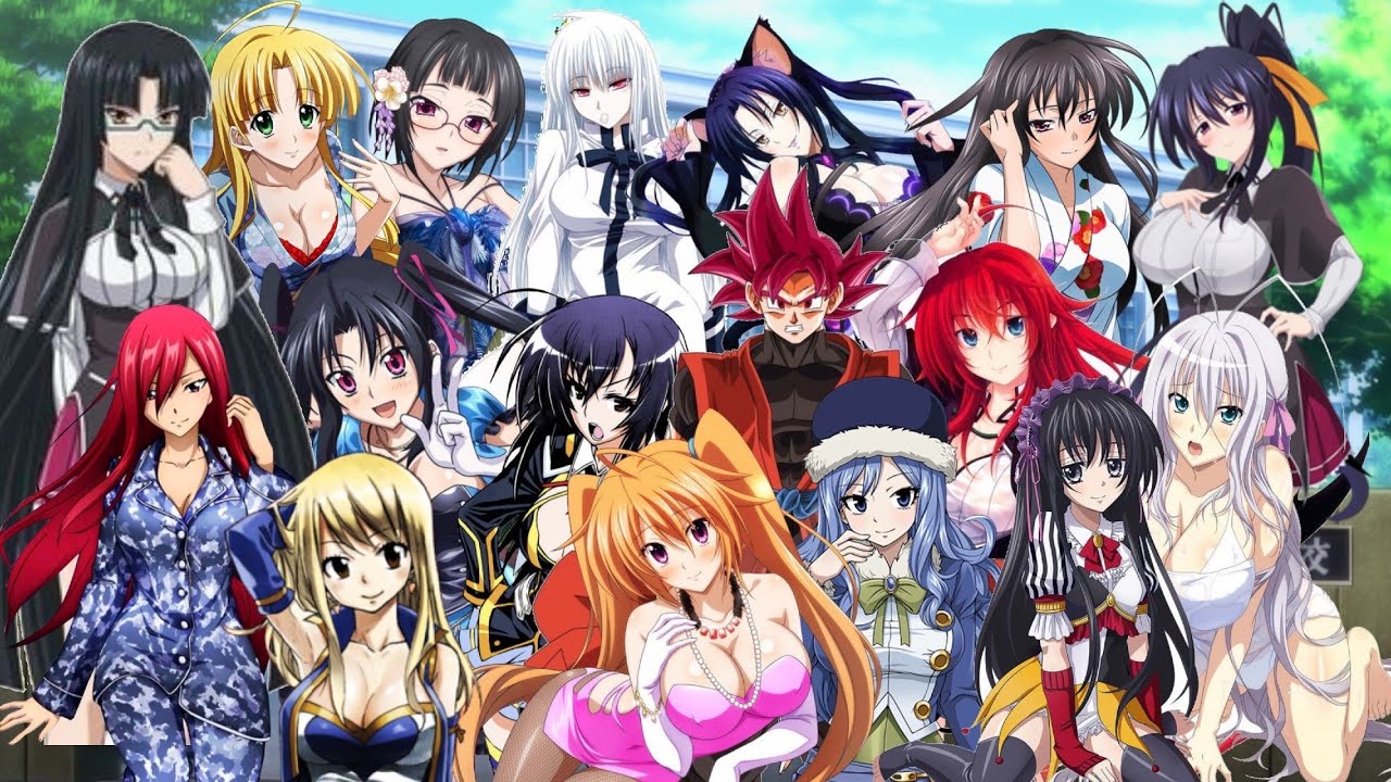 GOKU EN HIJH SCHOOL DXD Y GOKU X HAREM