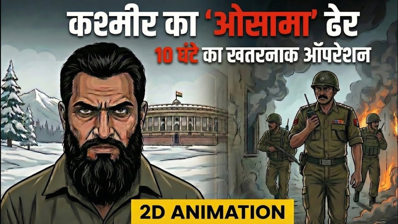 Operation Ghazi: How BSF Killed The Most Wanted Terrorist? | 2D Animation