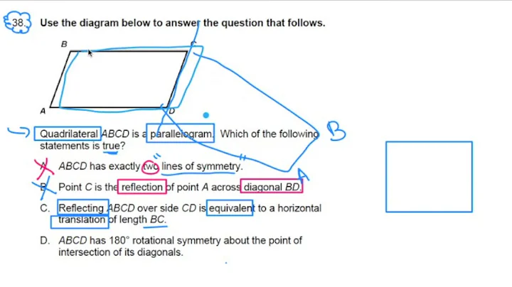 #38 ~ Parallelograms ~ 2016 General Curriculum (03) MTEL Math Practice Test 2 ~ GOHacademy.com