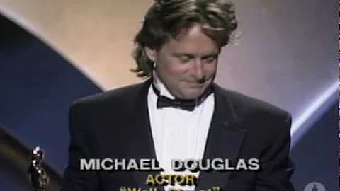 Michael Douglas Wins Best Actor: 60th Oscars (1988)