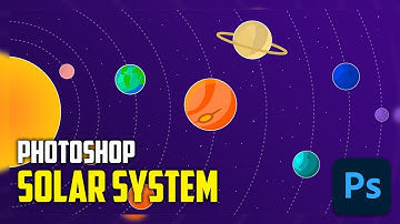 Solar system in Photoshop | Photoshop Tutorial for beginners