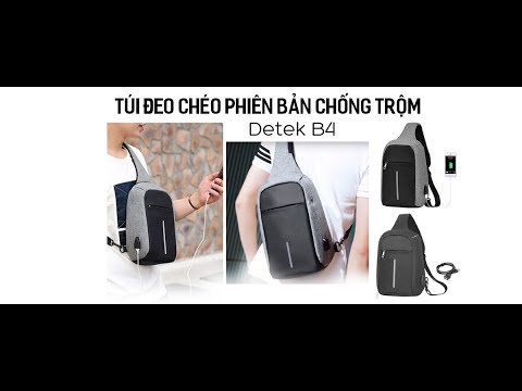 Túi đeo chéo phiên bản chống trộm Detek B4
