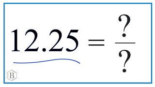 12.25 as a Fraction (simplified form)