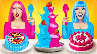 Tantangan Saus Coklat Vs Makanan Asli Perang Epic Makanan Kaya Vs Bangkrut Oleh Ratata Power