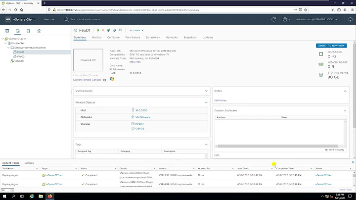 Create a Template and Deploy a Virtual Machine from a Template (vSphere 7.0)