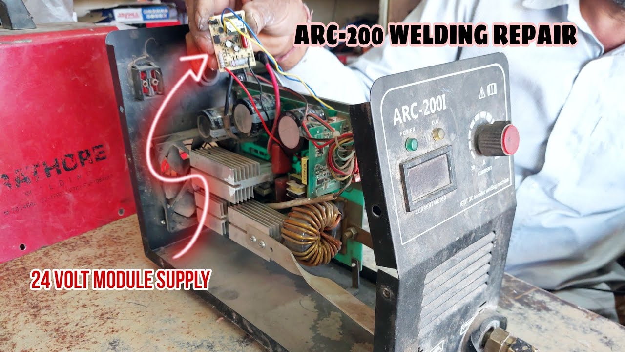 ARC-200i welding machine 24 volt module supply Kaise lagaen | Rathore arc-200 welding machine repair
