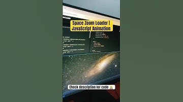 Space Zoom Loader | JavaScript Animation #html #javascript #htmlcss #shorts