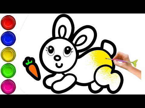 Bolalar uchun Quyon rasm chizish/Drawing Rabbit for children/Рисование Кролик для детей