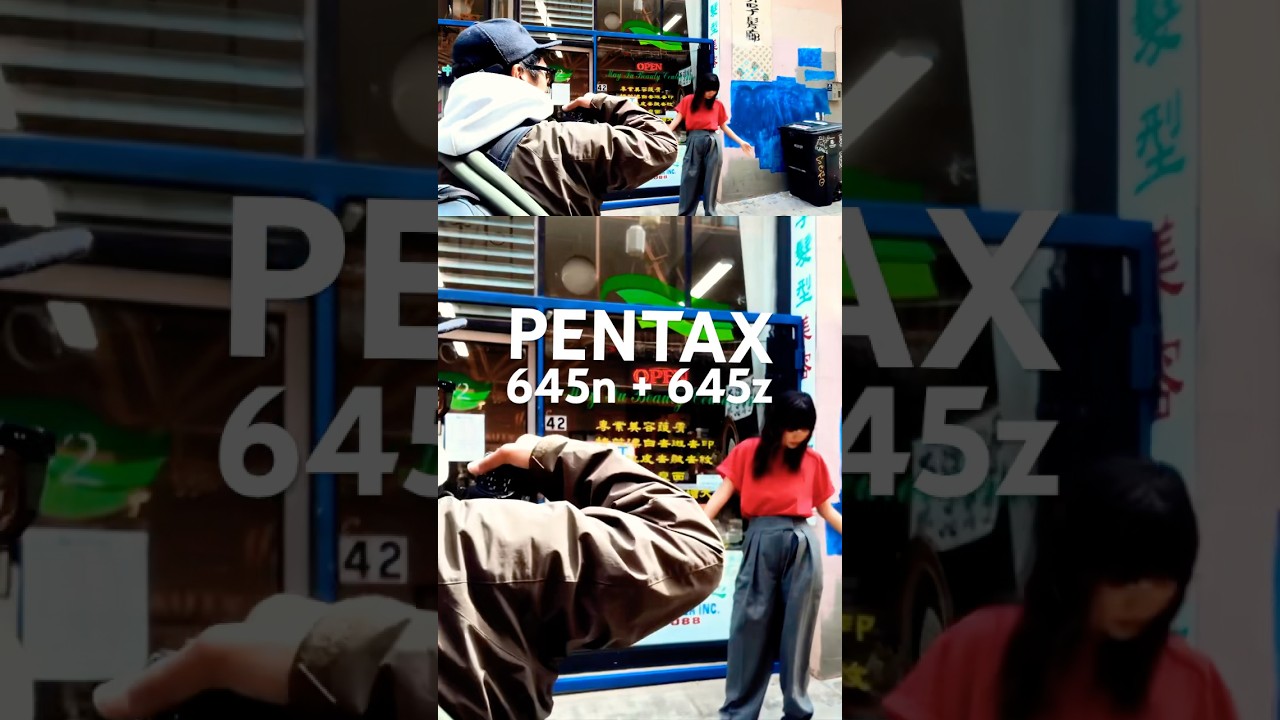 Using the Pentax 645n and Pentax 645z for a photoshoot.