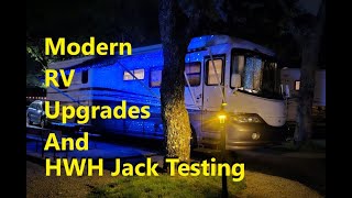 HWH Leveling Jack Testing  RV Updates And Vaca VLOG  Motorhome Envy