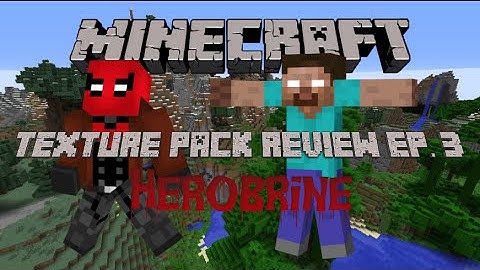 Minecraft | Texture Pack Review | Herobrine Texture Pack
