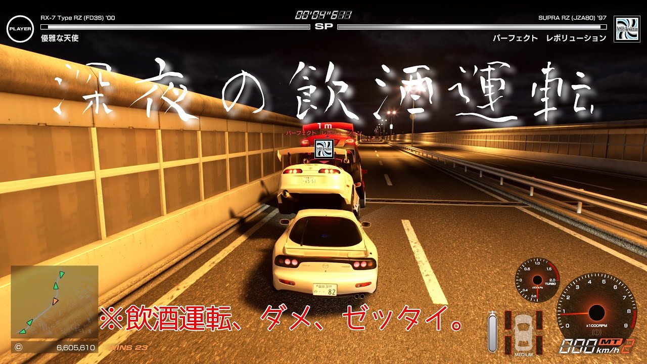 【首都高バトル】深夜のまったり飲酒運転【ﾜﾙﾉﾘうさぎ】