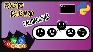 Vallidaciones Registro de Usuario - Python Console