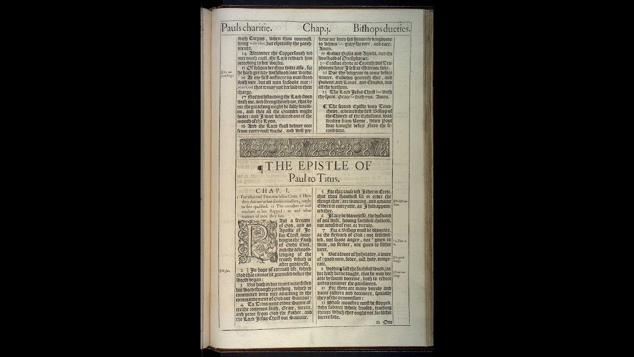 The Holy Bible Book 56 Titus KJV Dramatized Audio - YouTube