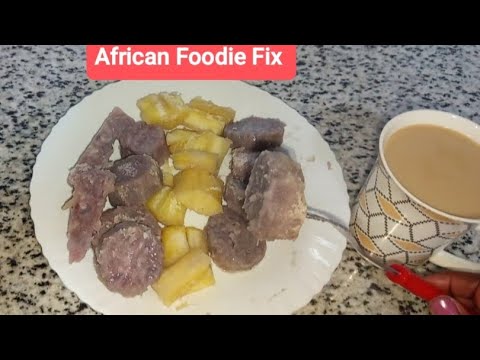 Traditional Kenyan Breakfast Tip/How to cook Arrow roots &Cassava ...