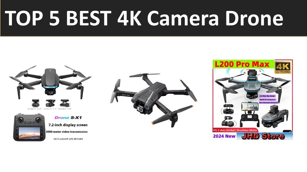 TOP 5 BEST 4K Camera Drone 2026 - YouTube