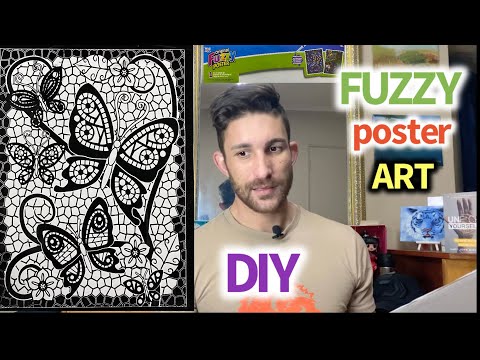 DIY Fuzzy VELVET Coloring POSTER - how does it works & to create your own 