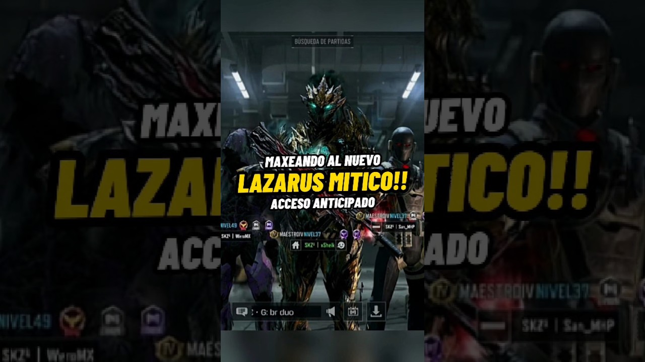 🔥 MAXEANDO EL NUEVO LAZARUS MITICO en CODM!! 