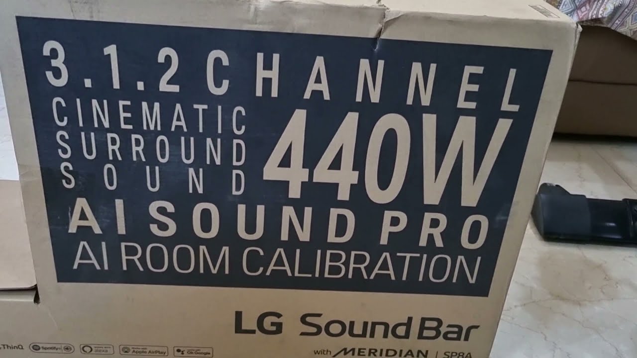 Barra de sonido LG SP8YA: unboxing y características técnicas