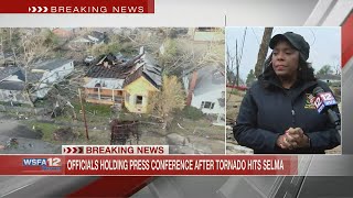 U.S. Rep. Terri Sewell joins Selma leaders for news conference on tornado aftermath