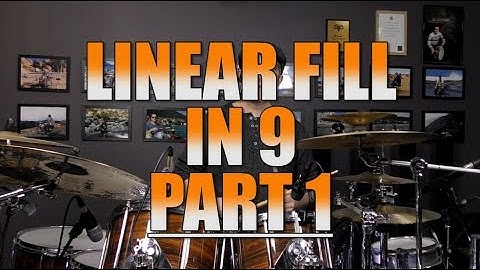 Drum Lessons - Linear Fill In 9 - Part 1