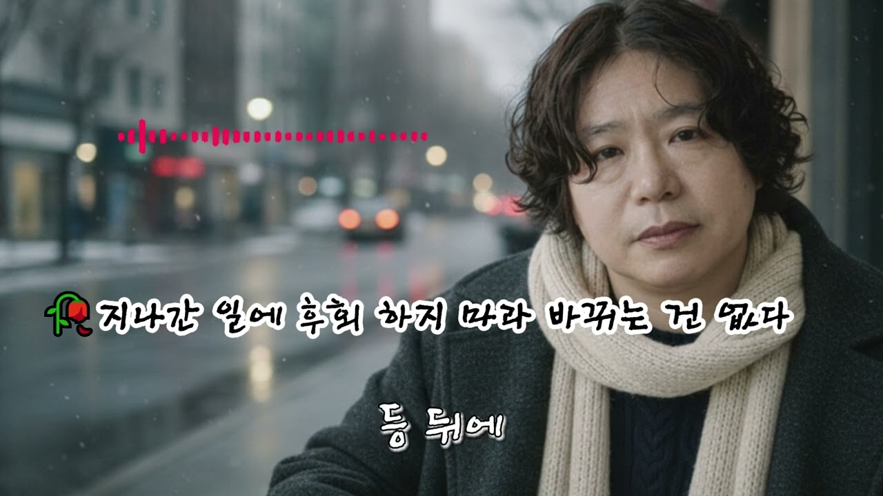 🥀지나간 일에 후회 하지 마라 바뀌는 건 없다🌟후회는 끝났다바뀌지 않을 과거여 안녕나는 오늘을 산다