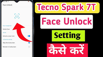 Tecno spark 7T face lock setting / tecno spark 7t me face unlock kaise set kare