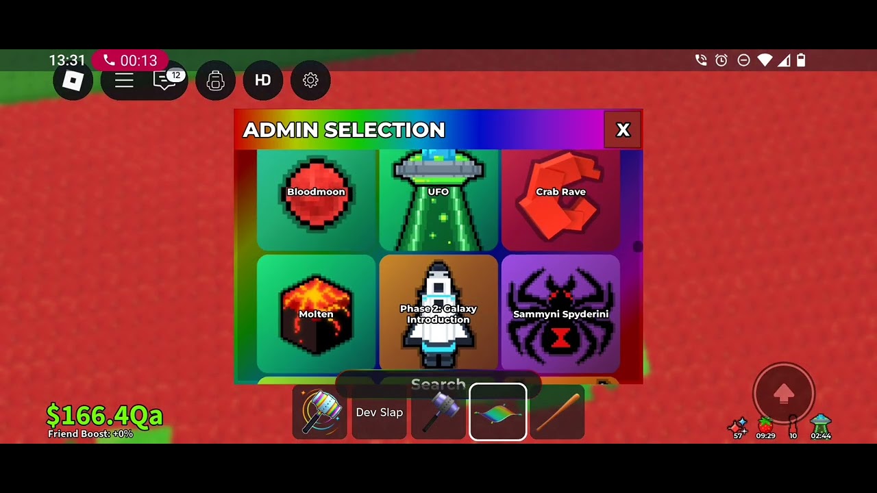 Fiz um admin abuse no roube um brainrot