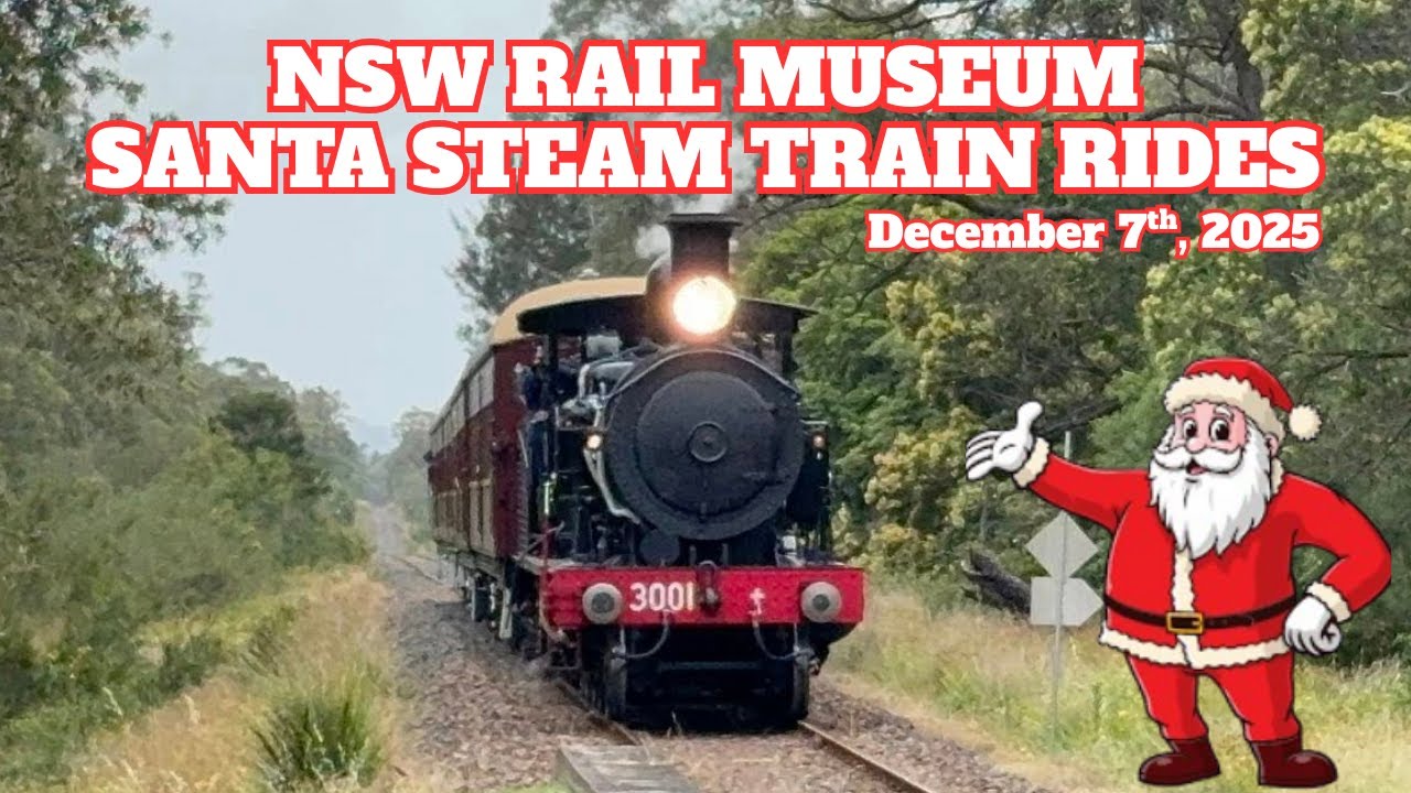 NSW Rail Museum Santa Steam Train Rides - December 7th, 2025
