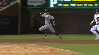 Craziest triple ever???? Bryan Reynolds legs out blooper for 3 bases somehow for Pirates!!
