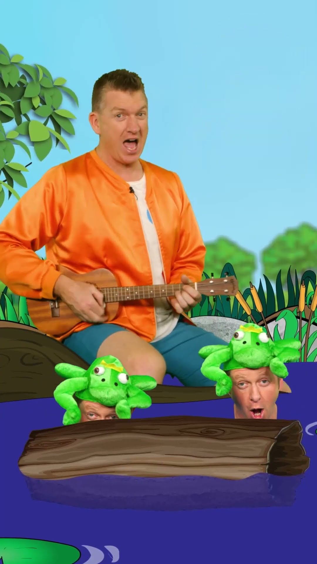 Three Little Speckled Frogs with Froggie Hats - #nurseryrhymes #pretendplay  - The Mik Maks
