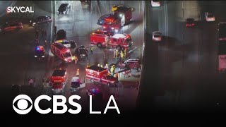 1 dead, several injured after crash on 5 Freeway in San Fernando Valley