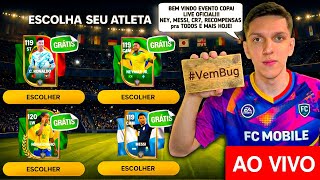 #VEMBUG🔥NEY,MESSI E CR7 119+ GRÁTIS HOJE no EVENTO COPA AO VIVO🤩 FC MOBILE 26