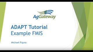 ADAPT Example FMIS Tutorial