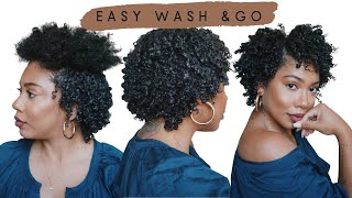 Wash and Go on Natural Hair (easy)| Faceovermatter