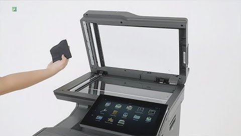 CX730/CX735—Cleaning the scanner and ADF glass