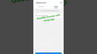 Goodwe inverter wifi configuration using SEMS app News